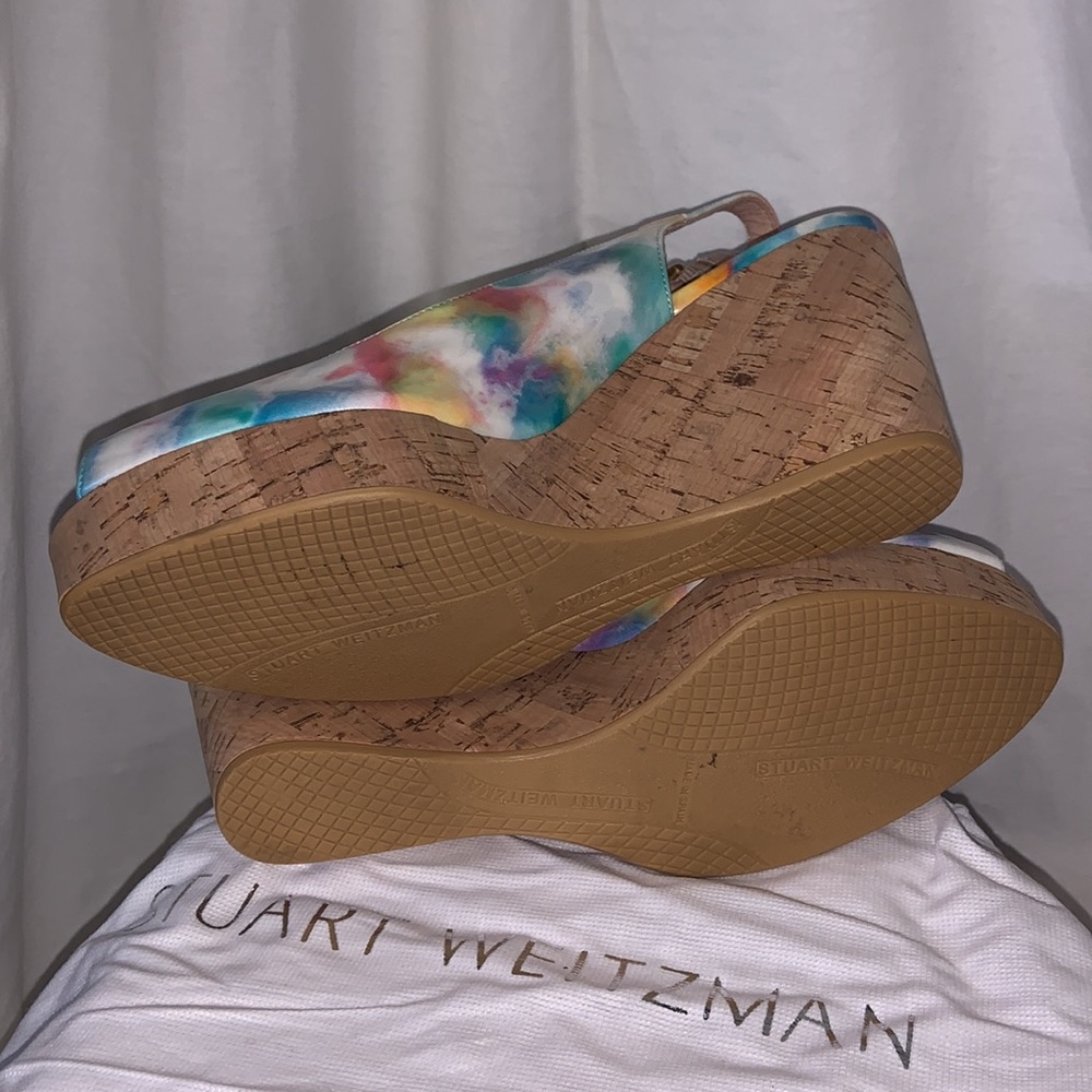 Like New Condition Multi Color, Wedge One Shoe Mu… - image 4